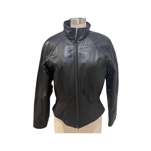 Vintage Wilsons Leather Jacket Womens Medium Thinsulate Insulated 90s - Picture 6 of 12